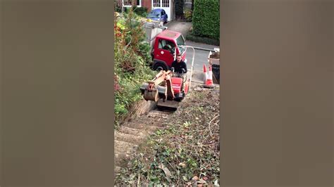 mini digger up stairs|Mini digger up stairs .